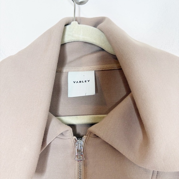 Varley Dexter Half Zip Sweatshirt Light Taupe Medium - Picture 5 of 7